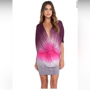 Young Fabulous & Broke Jennings Dress Pink Ombré Mini Dress Size XS